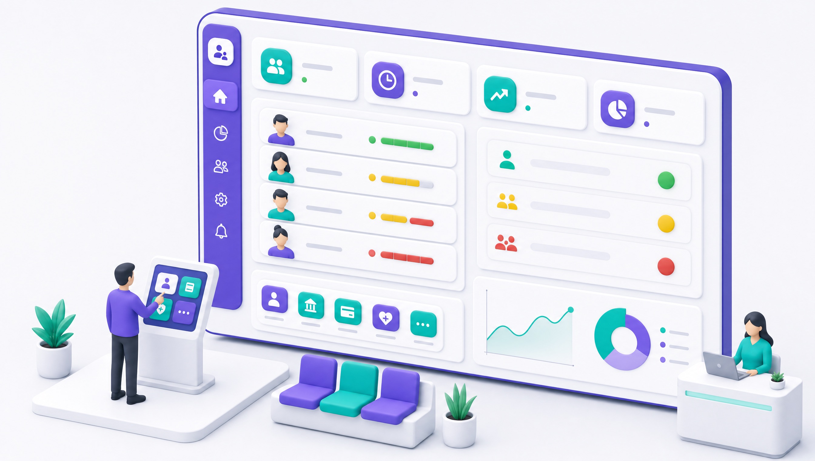 Wartly Dashboard mit Live-Statistiken